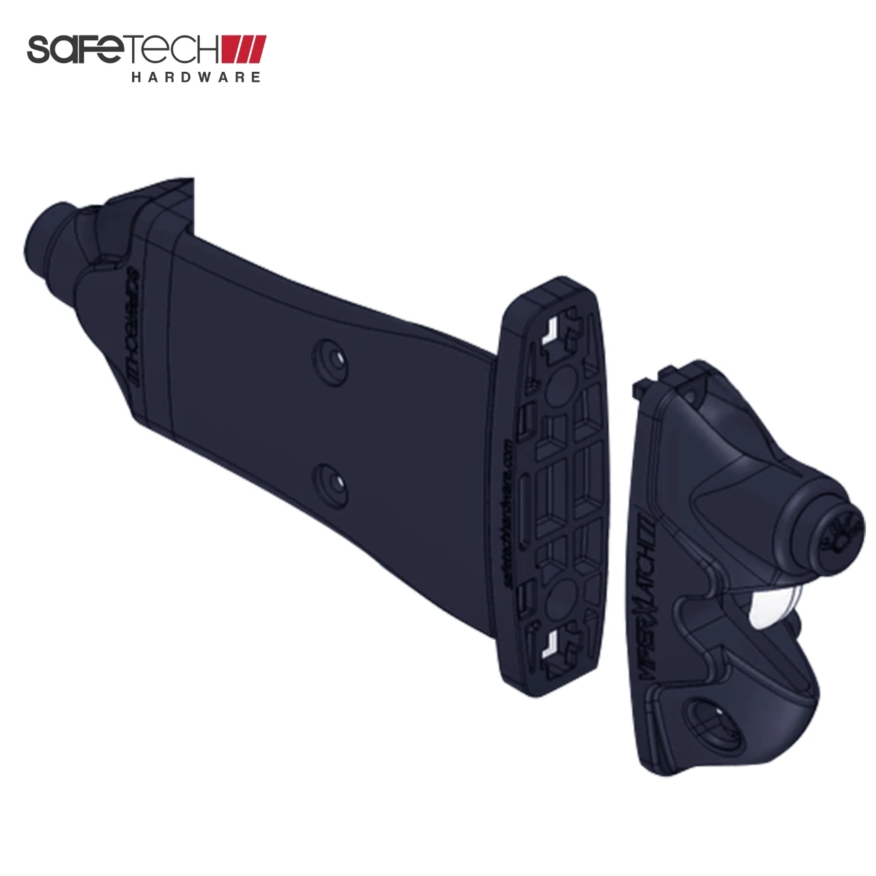 Safetech Vinyl Wrap Around Gravity Gate Latch Pvc Push Button Easy