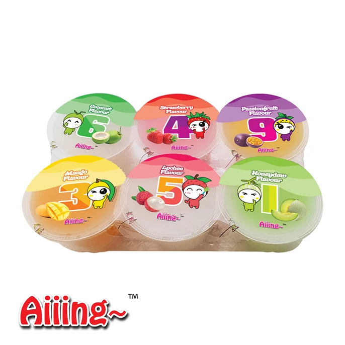 Aiiing Fruit Pudding Cups Mango Lychee Honeydew Melon Strawberry