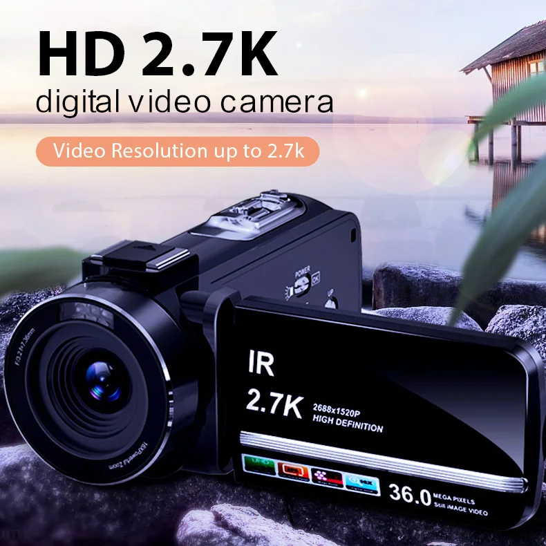 2.7k Mini Dv Player 1080p Video Camera Recorder Cheap Camcorder Digital ...