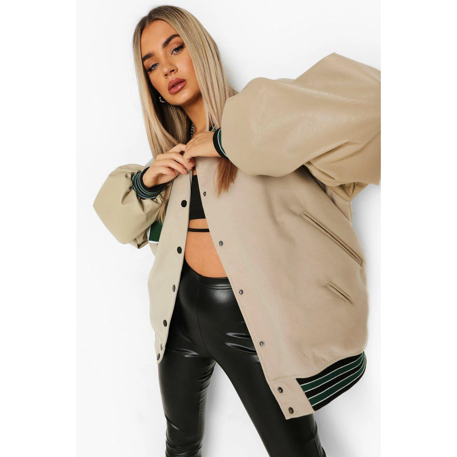 Plus Size Varsity Jacket Light Weight Custom Design Embroidery 2023 Arrival Varsity Jacket Women