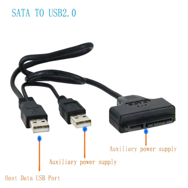 Usb 2.0 To Sata 2.5" Hdd / Ssd Drive Reader Cable Adapter For External