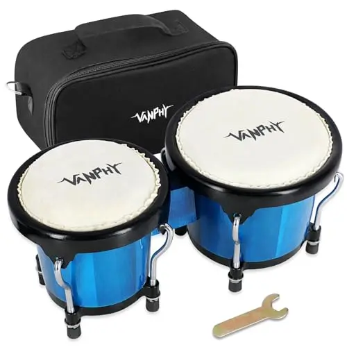 VANPHY Wood Bongos Drum