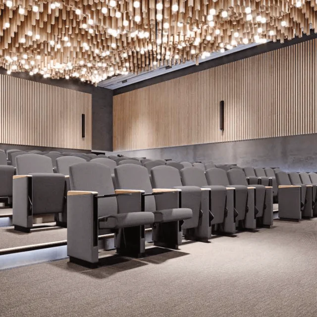 Modern Movie Theater Furniture Comfortable Chair With Small Table