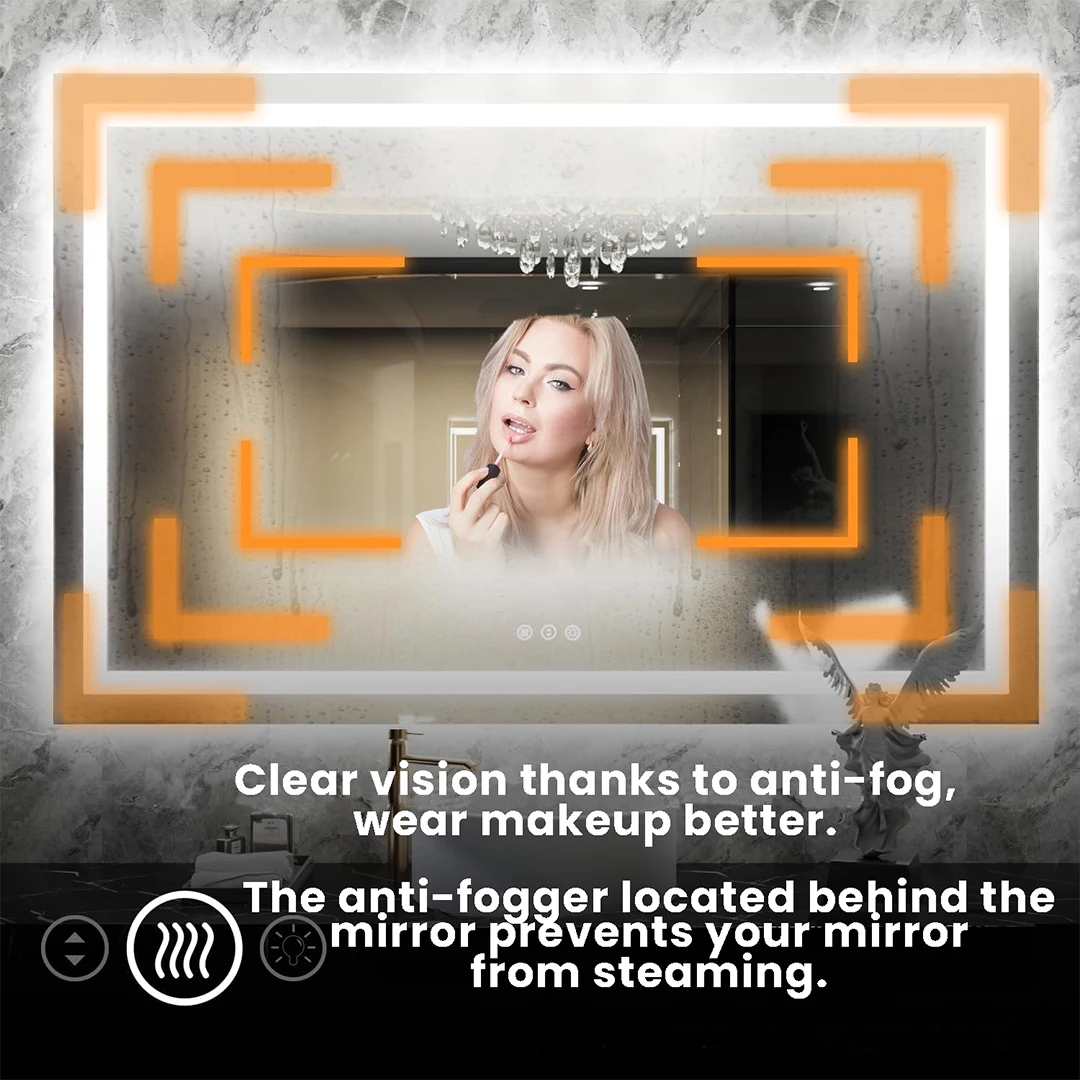 Bathroom Mirror Electric Anti Fog Pad Defroster Demister Defogger Pad