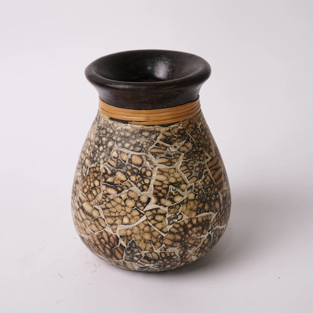 Traditional Terracotta Pottery Flower Vase Handmade Pottery Handicraft