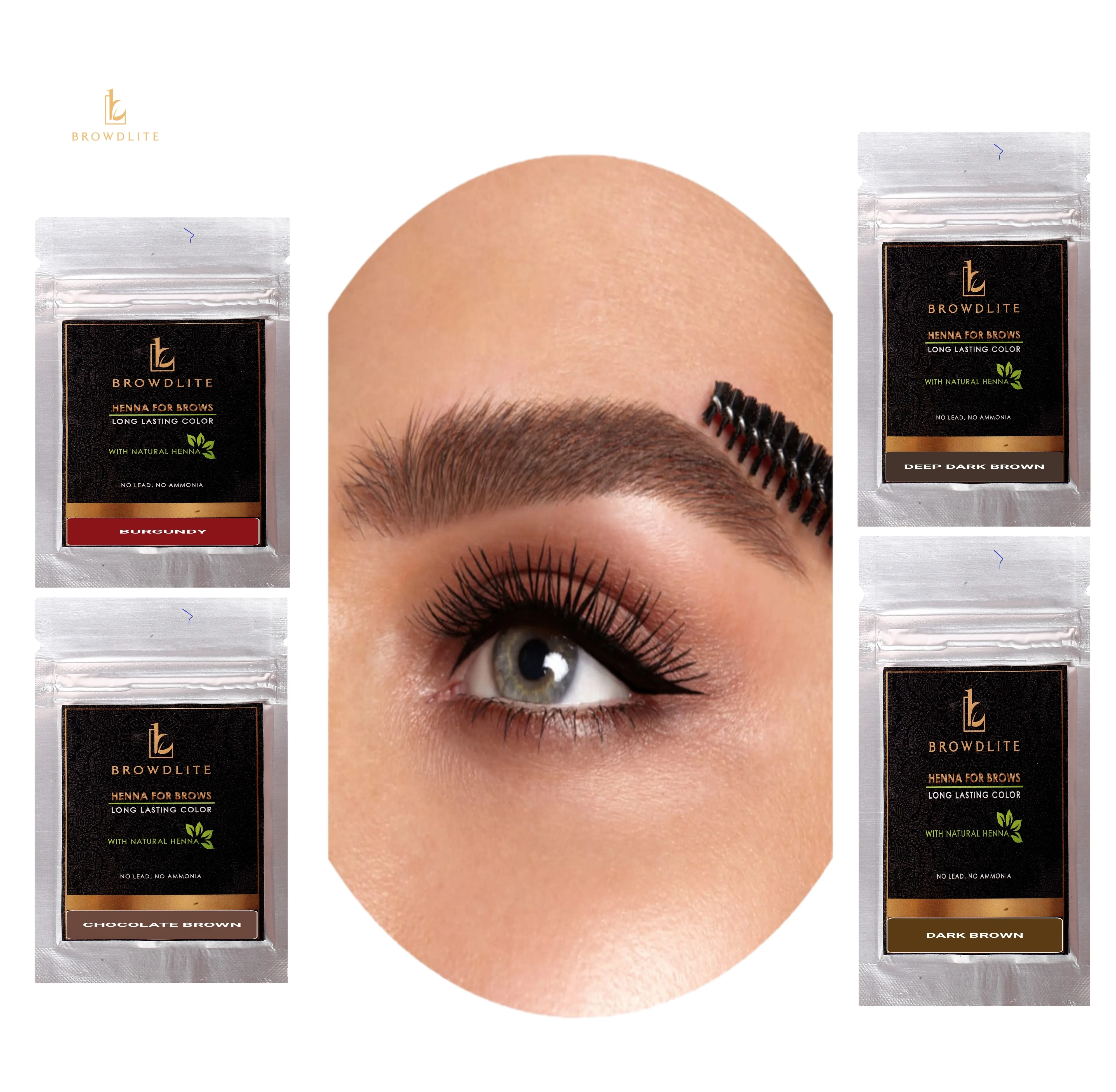 Approved And Certified By Iso Browdlite Eyebrows Henna Colors Henna Brow Tint Powder Color Makeup 8546