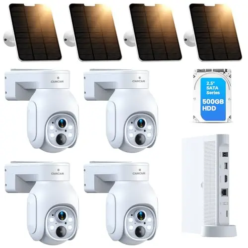 Solar Security Cameras Wireless Outdoor 2K