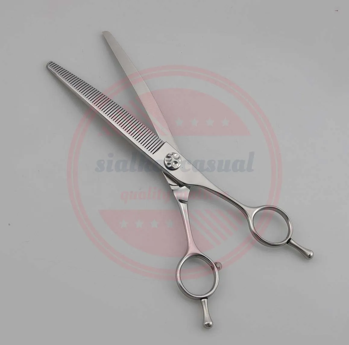 Stainless Steel Professional Curved Tooth Thinning Grooming Shears Pet ...