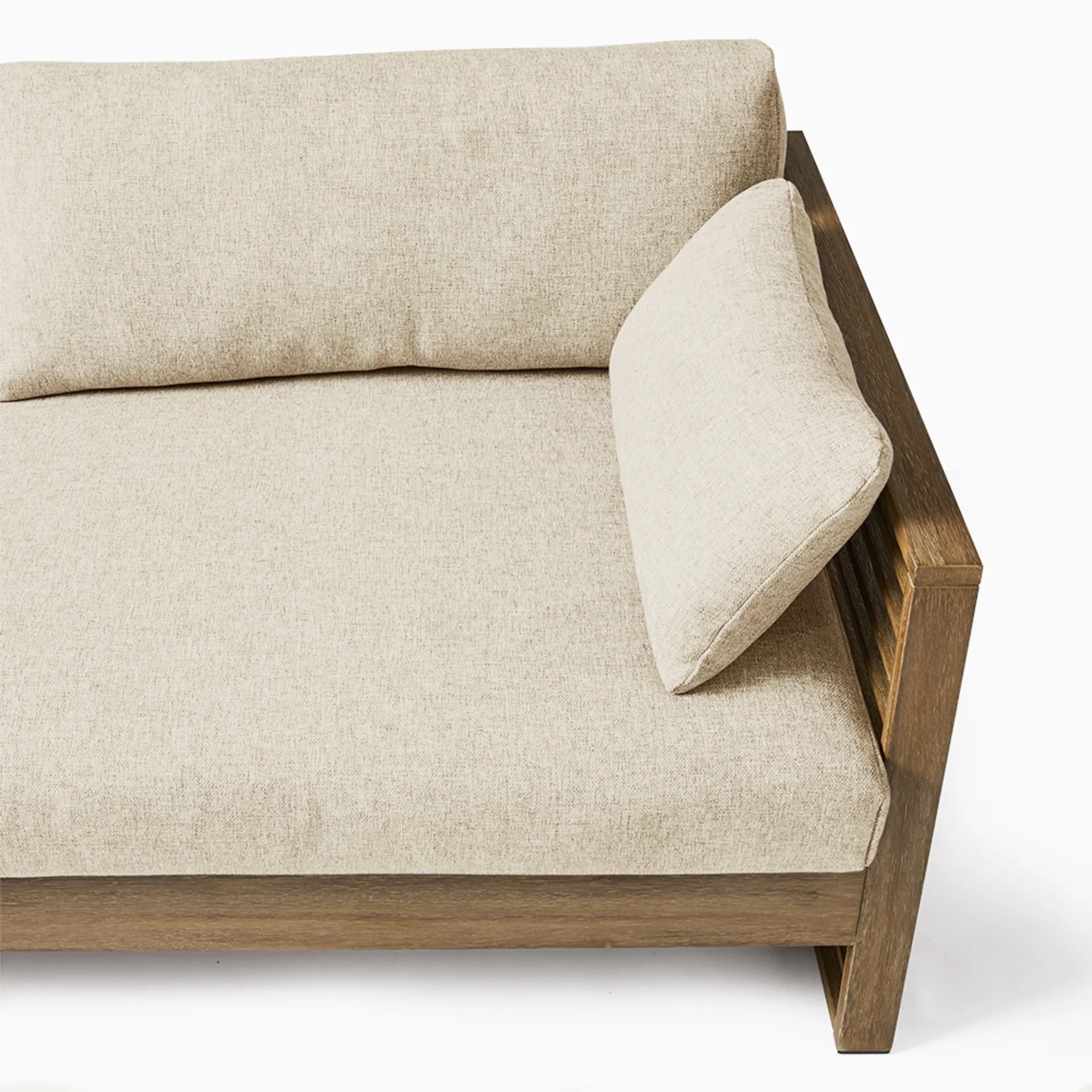 Teak Outdoor Patio Wood Three Seater Sofa Garden Furniture Rosalie