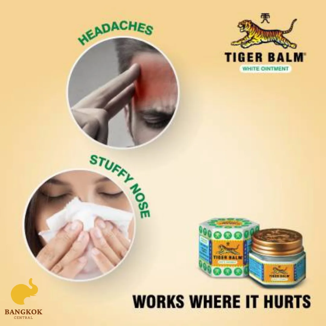 White Tiger Balm 19g (medium) Natural Balm Massage Balm Muscle Pain