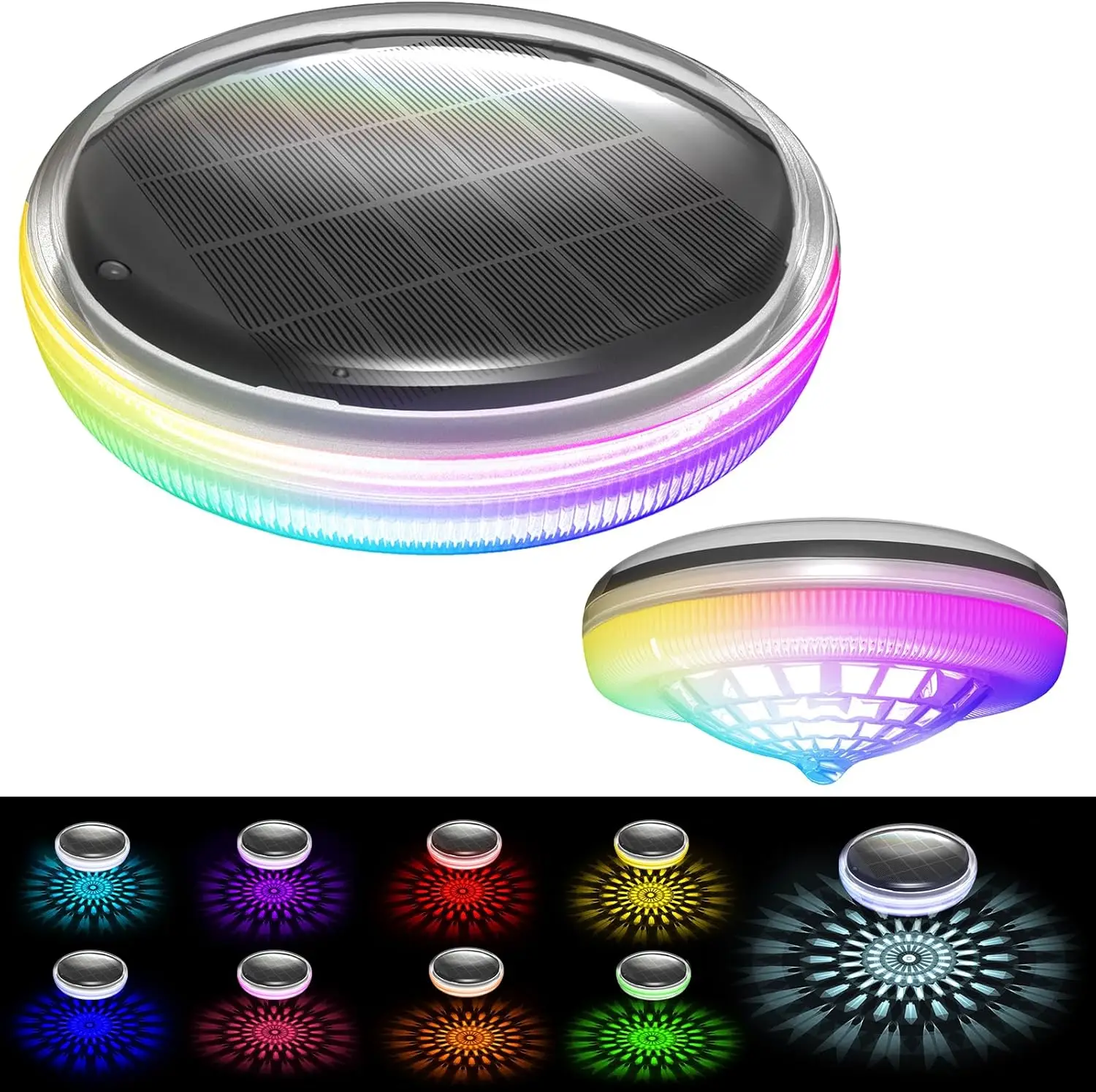 Solar Floating Pool Lights Tether-Ready