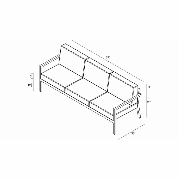 Outdoor Patio Sofa Sectional From Metal With Sofa Cushions Cream Color
