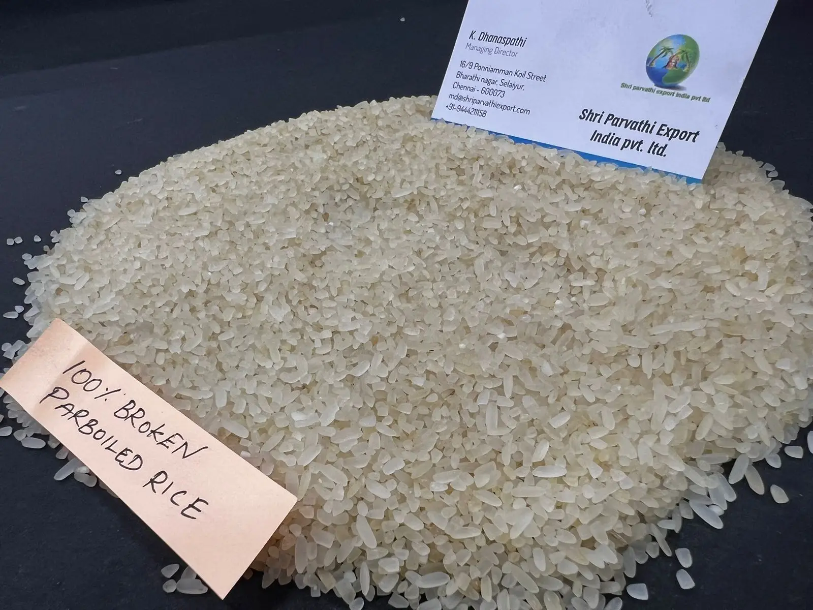 Indian Non Basmati 100 Broken Parboiled Short Grain Rice For