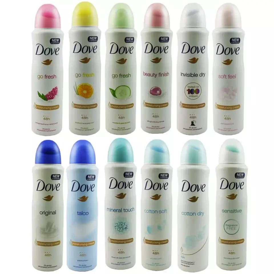 New Design High Efficiency Long Lasting Body Dove Deodorant Spray Men And Dove Women Deodorant 8186