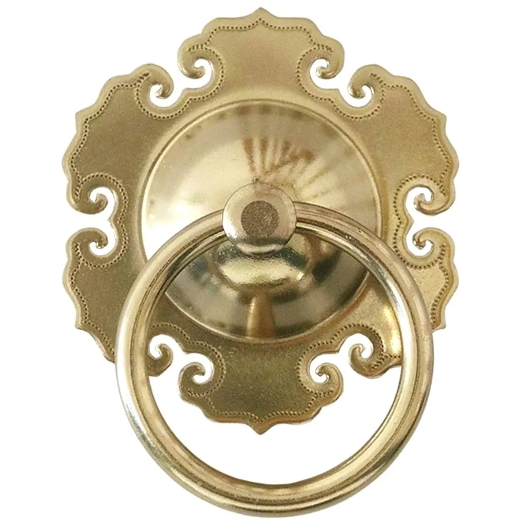 Metal Brass Door Knocker Door Window & Accessories Solid Hexagon Design