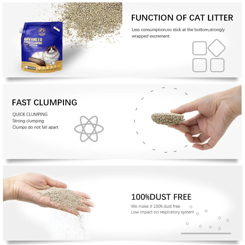 Sand Cats Manufacturer Bentonite Cat Litter Clean Pet Supplies ...