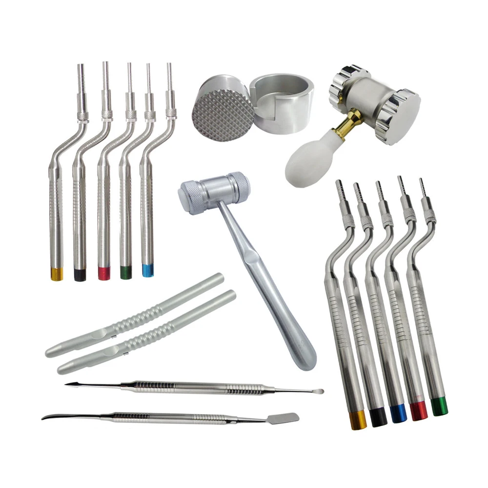 Ostéotome Concave Pour Lifting Sinusal + Maillet Et Cassette Stérilisation - Dentaire