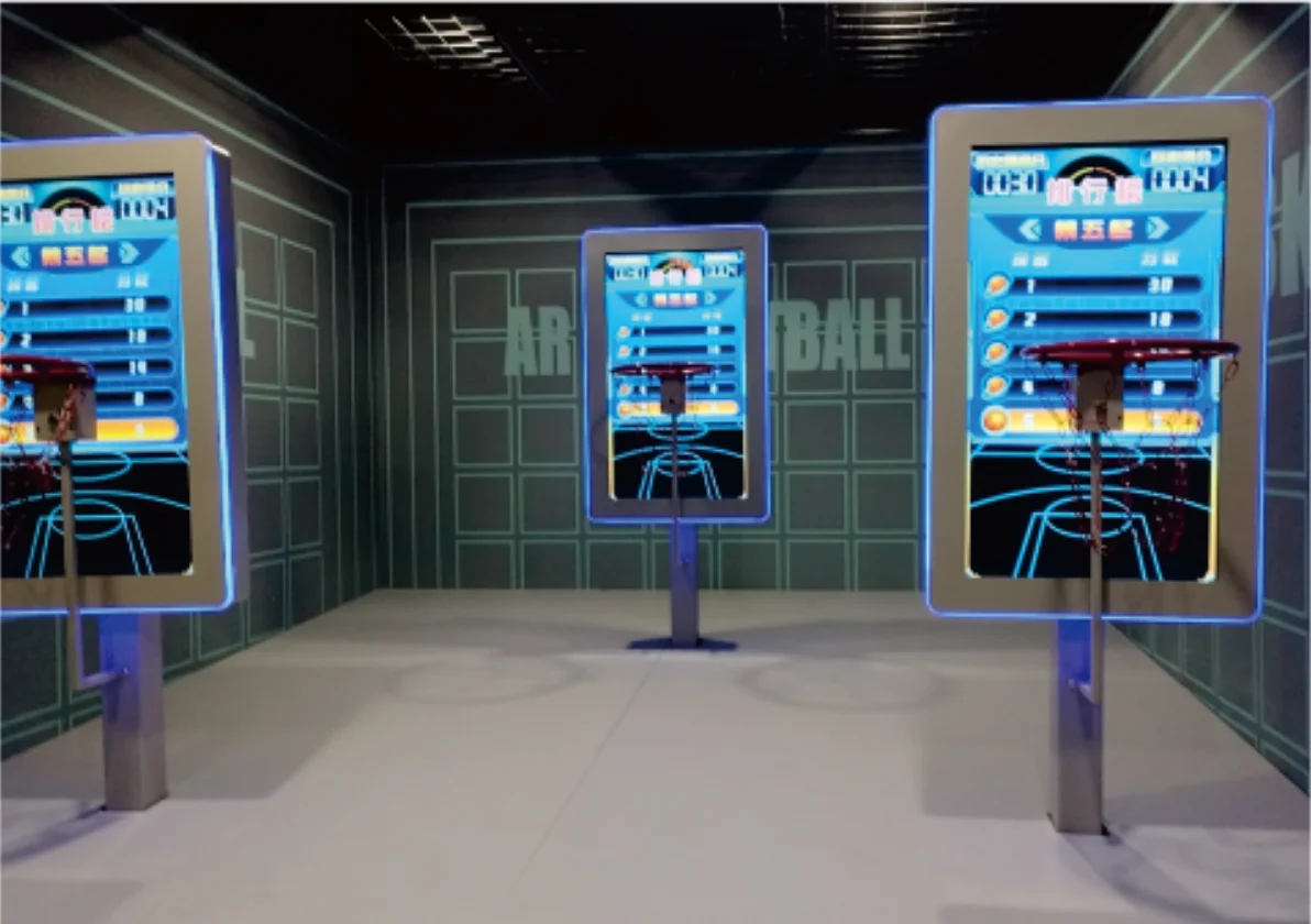 Interactive Metal Five-Player Basketball Court Equipment Sport Game Shooting Machine manufacture