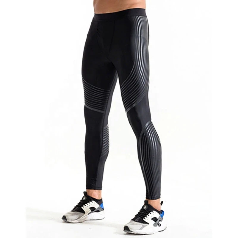 Men Polyester Sportswear Compression Dry Cool Sports Tights Pants Base