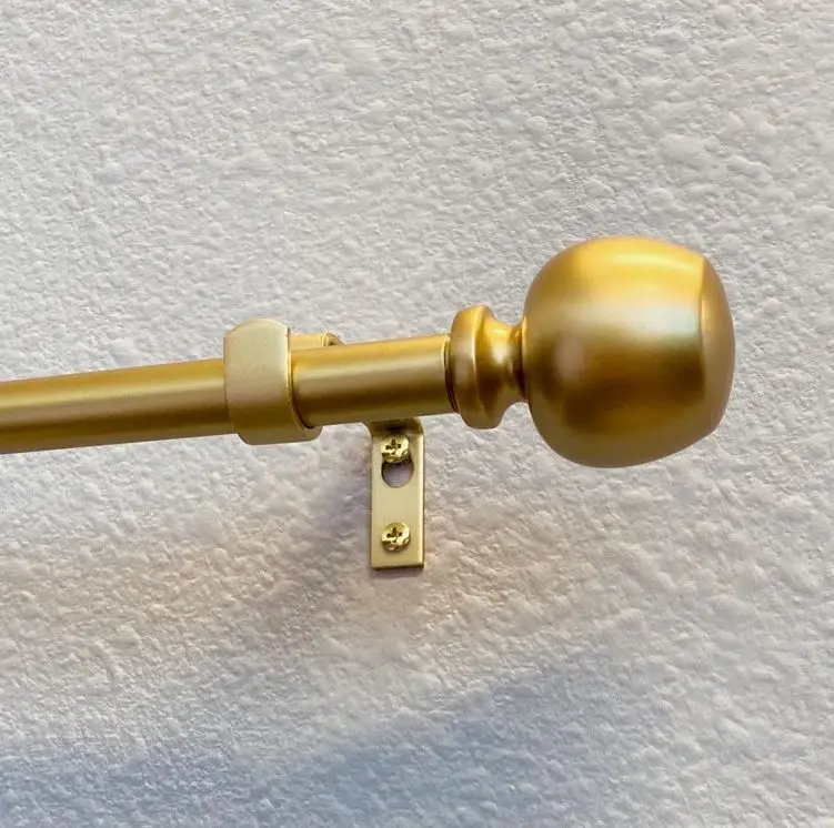 Decorative Modern Curtain Rod With Bracket For Home Decor Window Accessories Room Bathroom