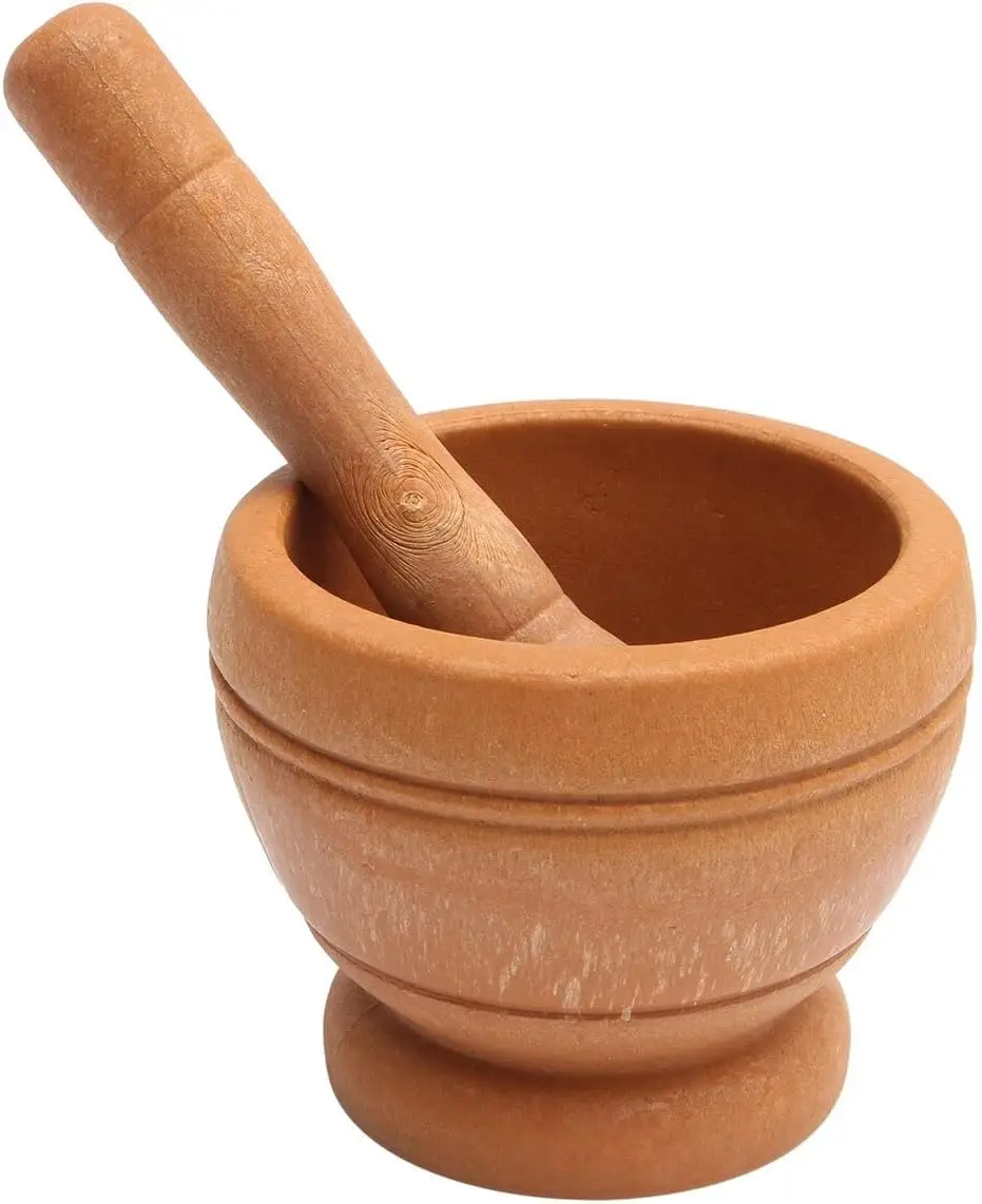 Resin Pestle & Mortar Set Garlic Herb Spice Mixing Grinder Crusher