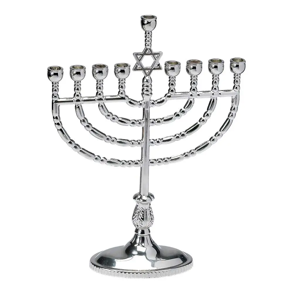 Luxury Floor Stand Decorative Metal Antique Menorah Candelabra Retro