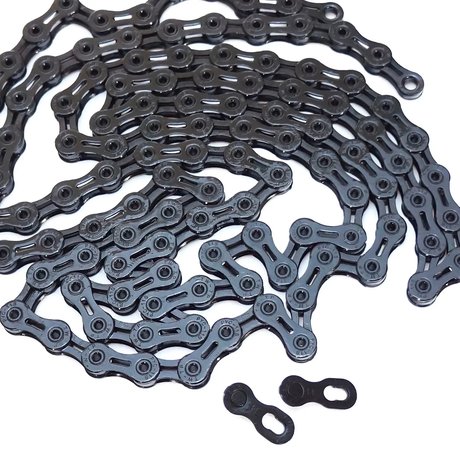Mountain Bike Chain Shimano Chain 21 Speed SwishTi Cycling Bike 11 Speed Chains For Shimano/ Campagnolo/Sram Use In Silver E Bmx Chain 11 Speed Bicycle Chains - Foto 6