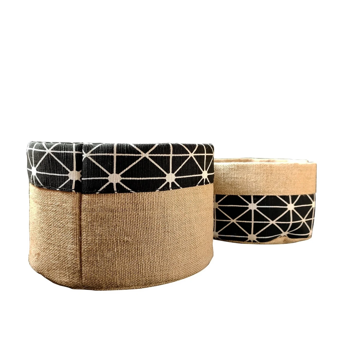 Jute Plant Basket Washing Bag In Set Laundry Wash Bag Oem Customized