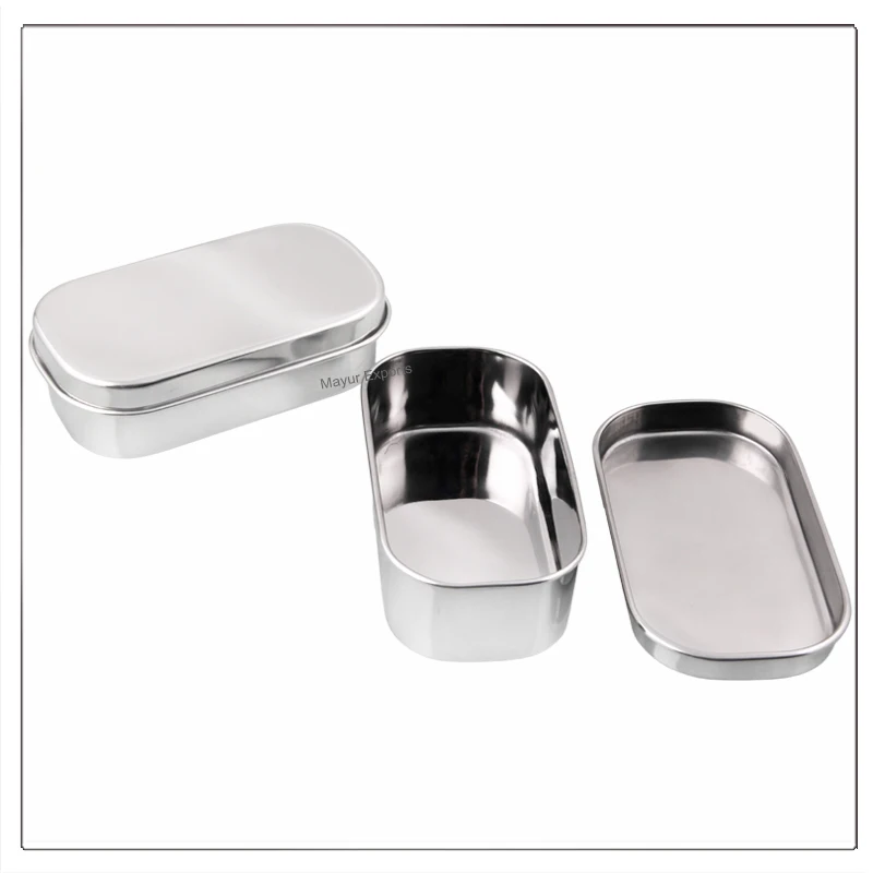 Stainless Steel Rectangular Container For Snacks And Nuts - Buy ...