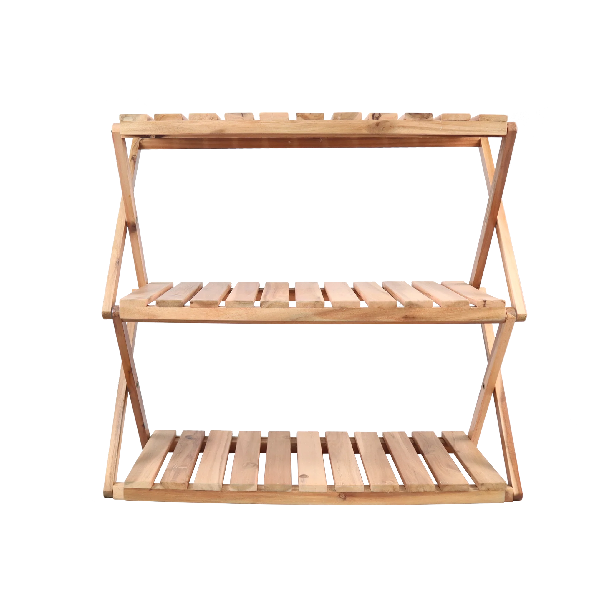 Wood Display Rack Multifunction Shoe Shelf/ Modern Foldable Shoe Rack