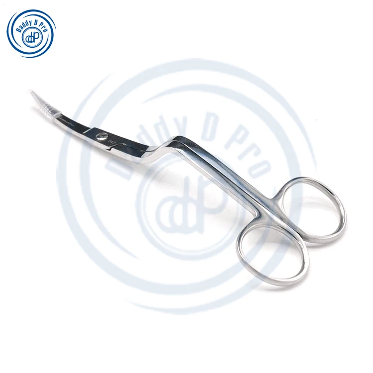 Pro Bent Handle Curved Best Embroidery Scissors Tailor Machine