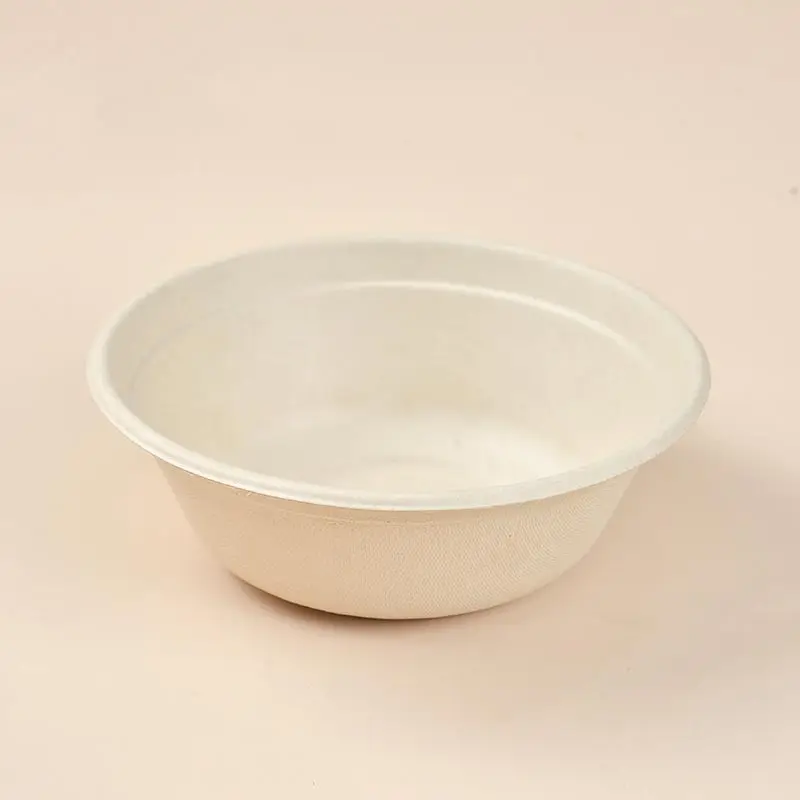 24oz Biodegradable Compostable Bagasse Pulp Tableware Disposable Bamboo ...