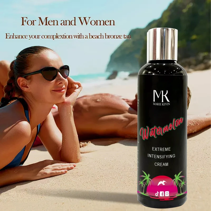 Organic Outdoor Tanning Assist Cream Full Body Tanning Wheat Colored