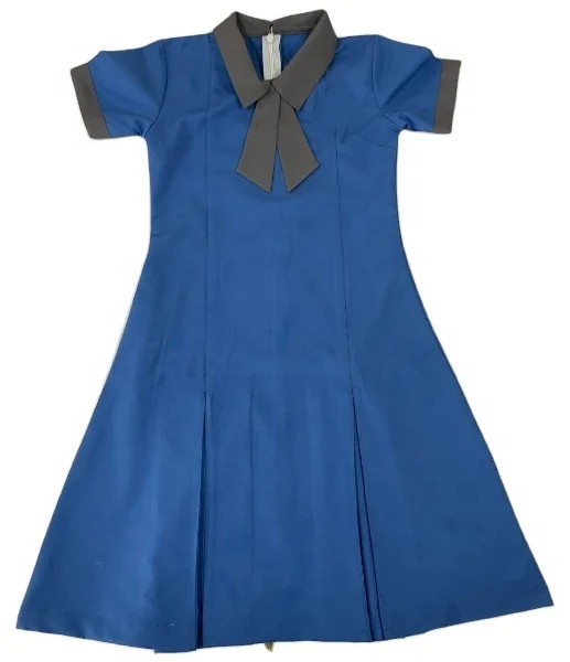 Primary Student Clothing Girls School Uniform Dress Good Quality Bulk ...