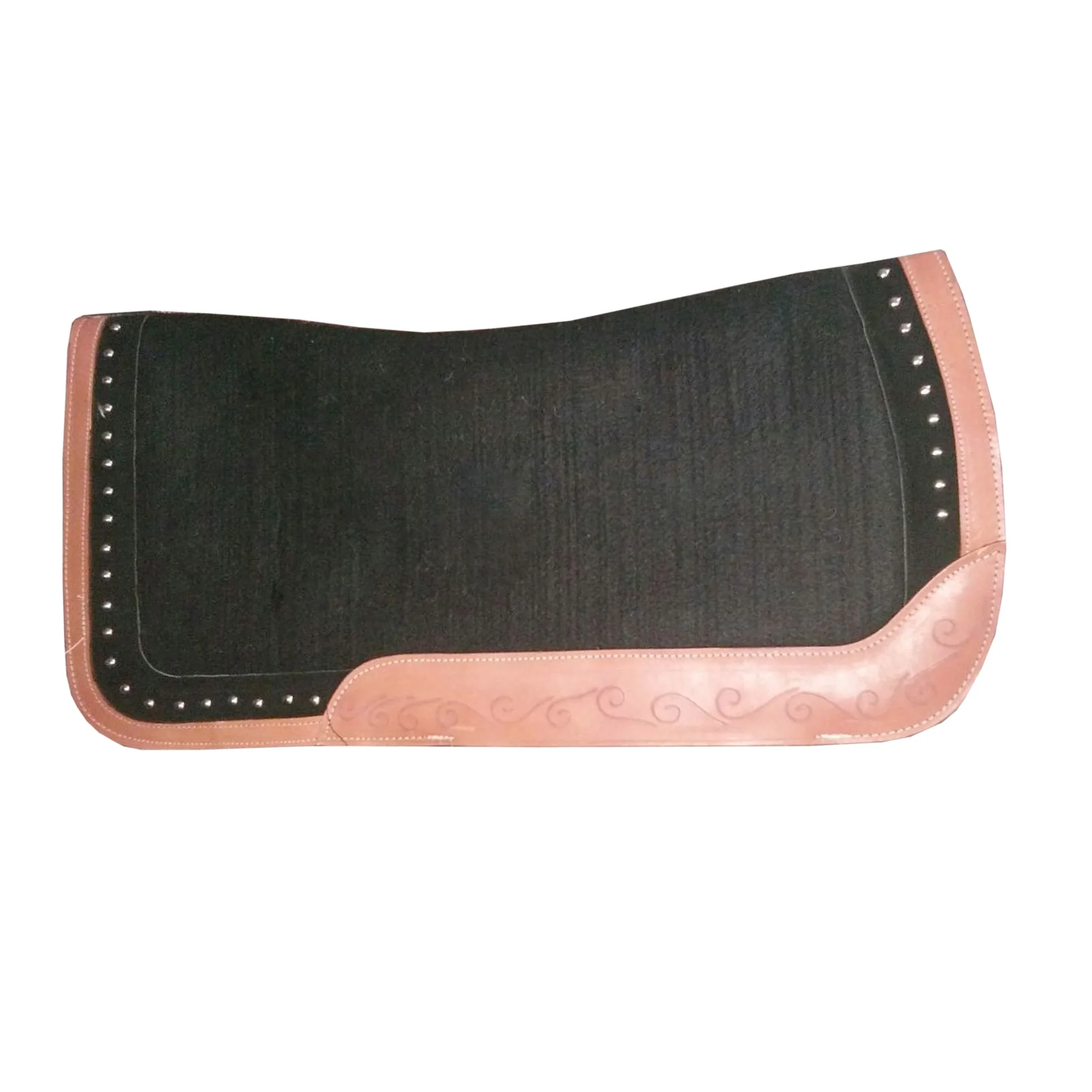 Horse Dressage Western Saddle Pad Made With Woolen Felt & Tooled