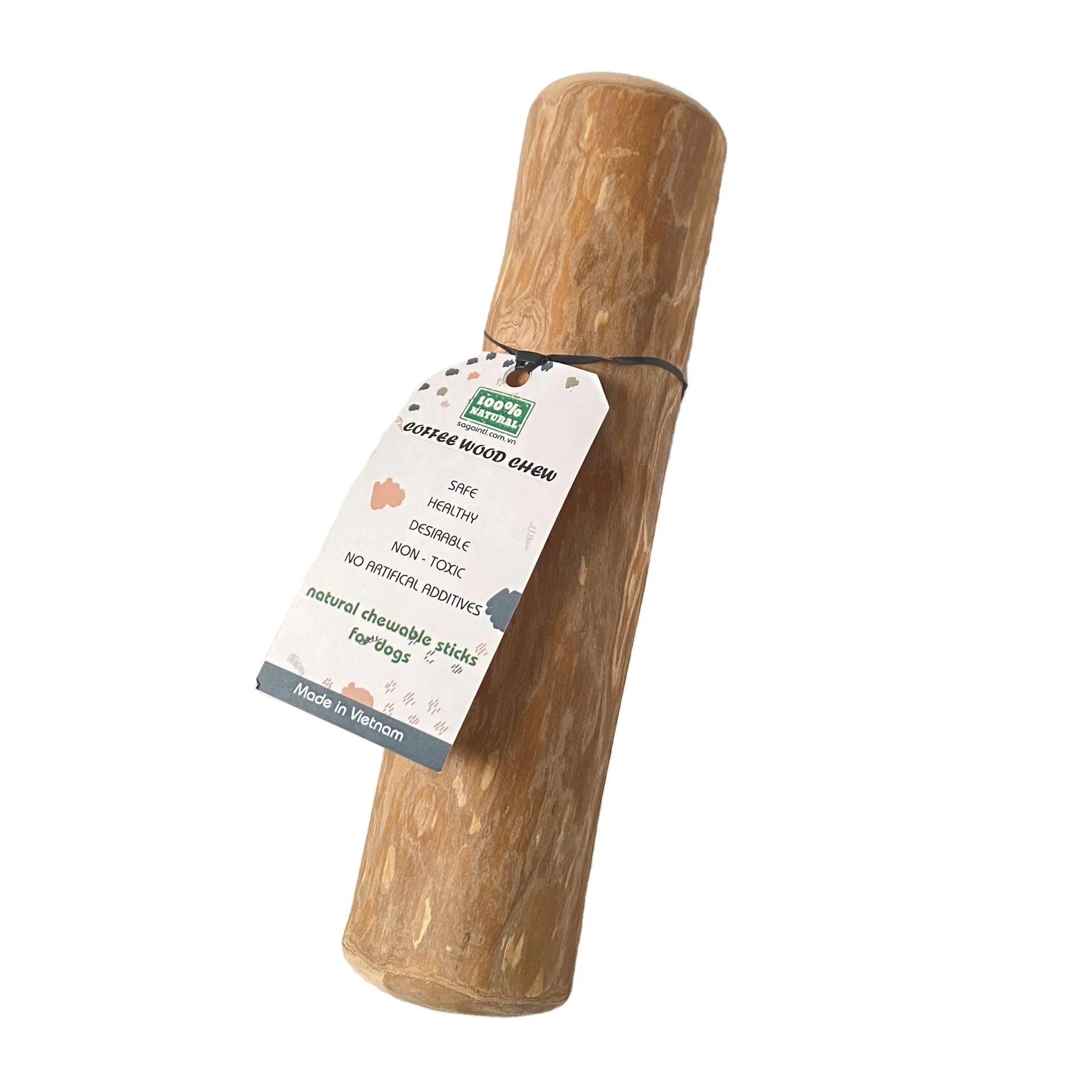 Dog Chew Sticks,Safe,Natural & Healthy Chew Toys,Real Coffee Wood,Long