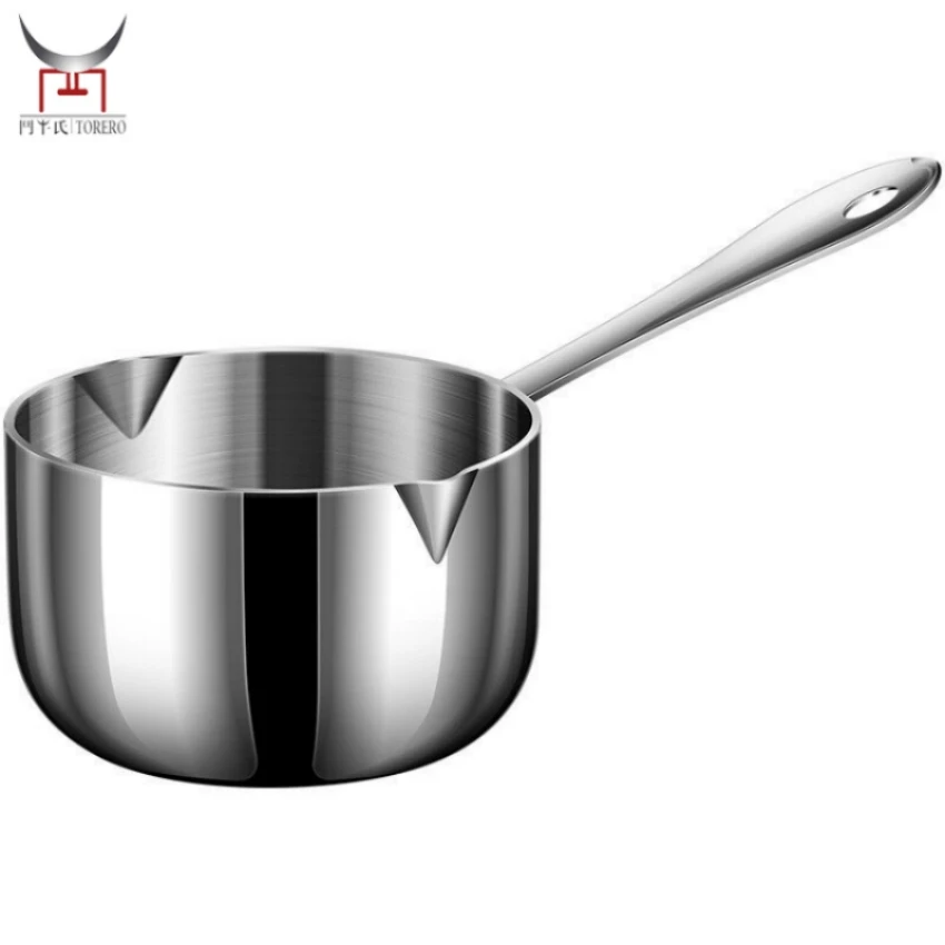 316 Triply Stainless Steel Mini Milk Pot Butter Cheese Chocolate