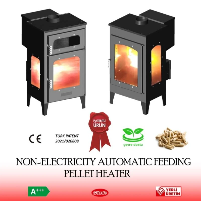 Best Quality Pellet Stoves Cast Stove Turkish Manufacture 12 Kgs Fuel 6