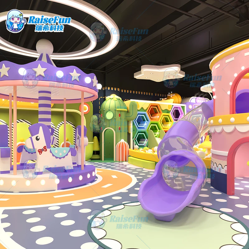 product raisefun hot sale solf eco friendly indoor playground for kids pc steel construction over 500kg capacity-2