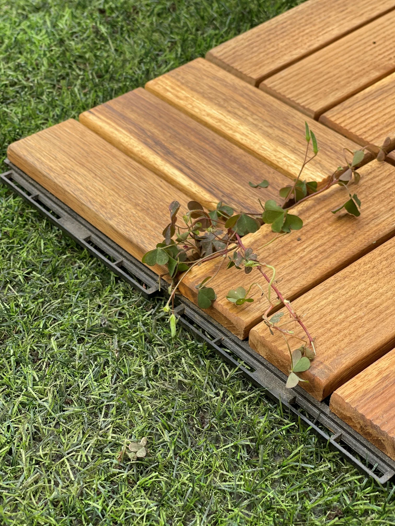 In Door Out Door Teak - Acacia Wood Decking Tiles 12 -20 Slats Anti ...