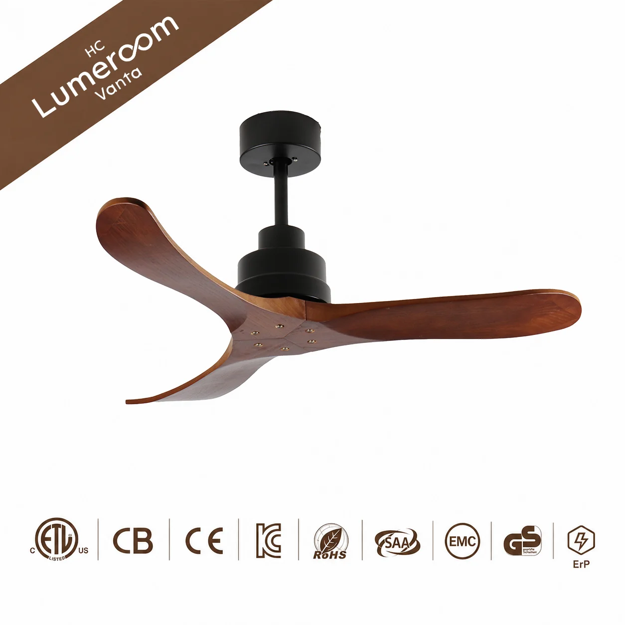 Ceiling Fan, 35W(0.05hp), Solid Wood + Metal - detail 12