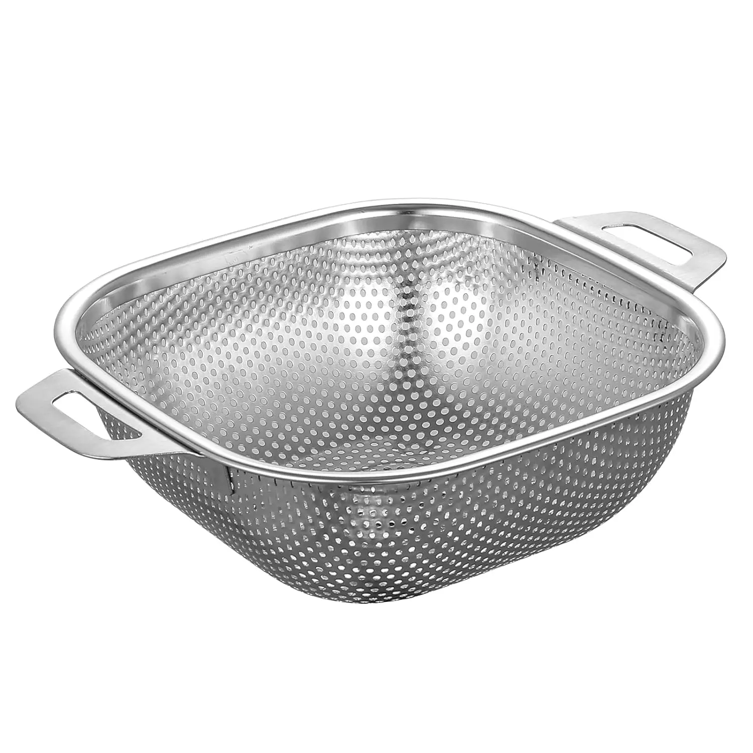 Drainer Strainer Metal Colander With Handle Round Shape Vegetable ...