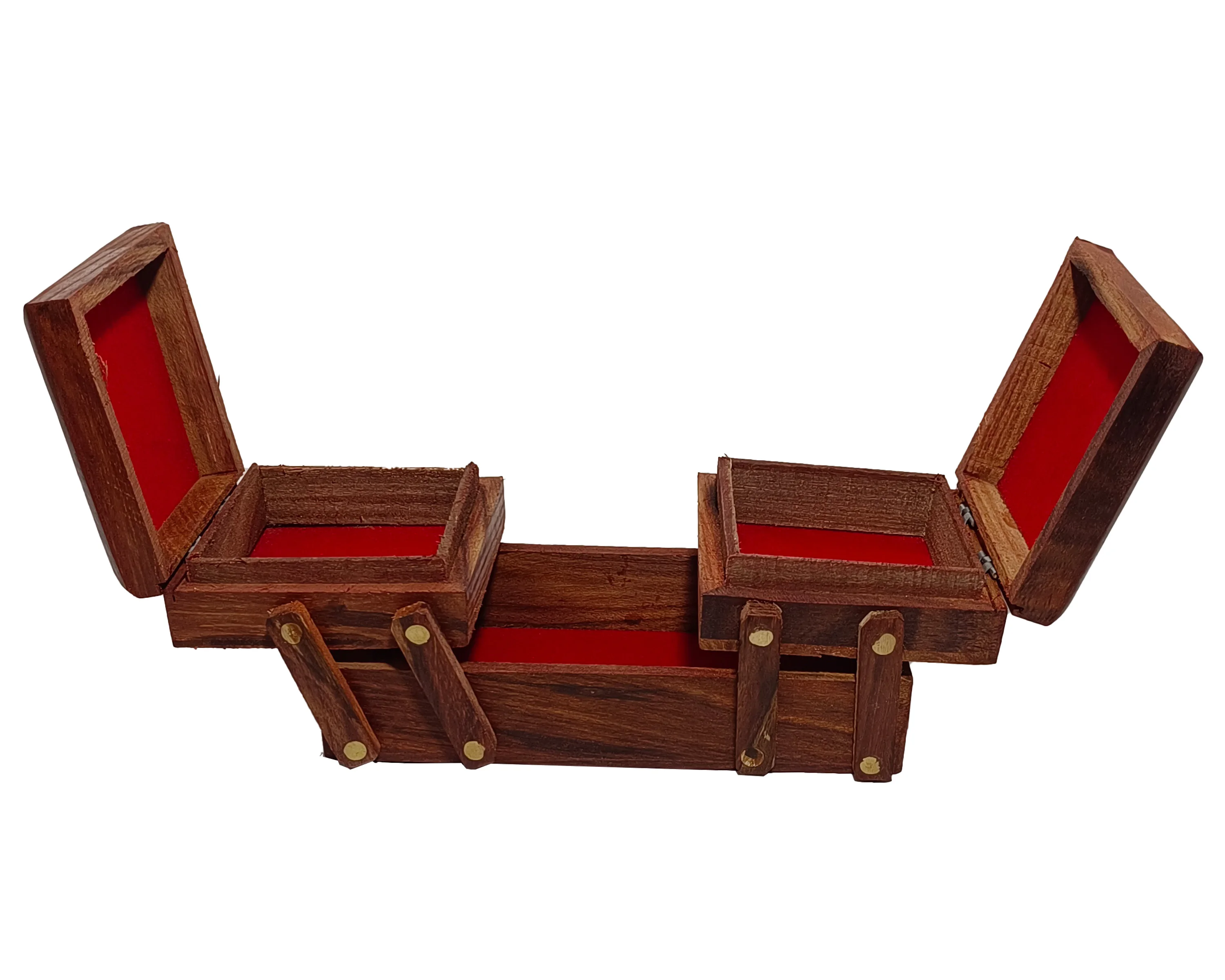 Rosewood Handmade Sliding Storage Box Trivial & Jewellery Storage Box