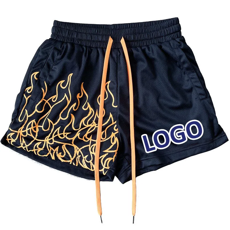 Custom Wholesale Sublimation 5 Inch Inseam Blank Mesh Shorts Men With