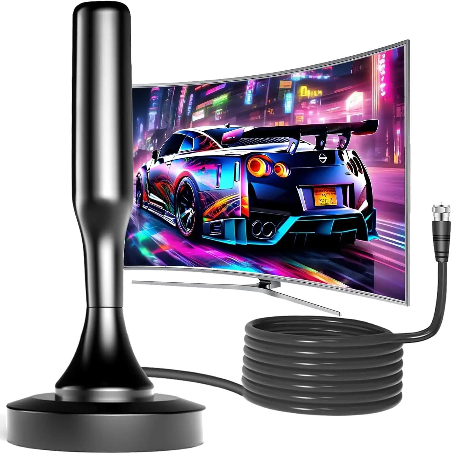 HD Digital Antenna for Smart TV with Magnetic Base