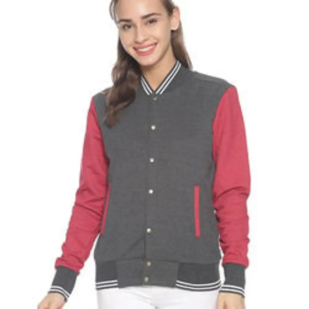 Pakistani Made Varsity Jackets For Women Fleece Made Winter Wear