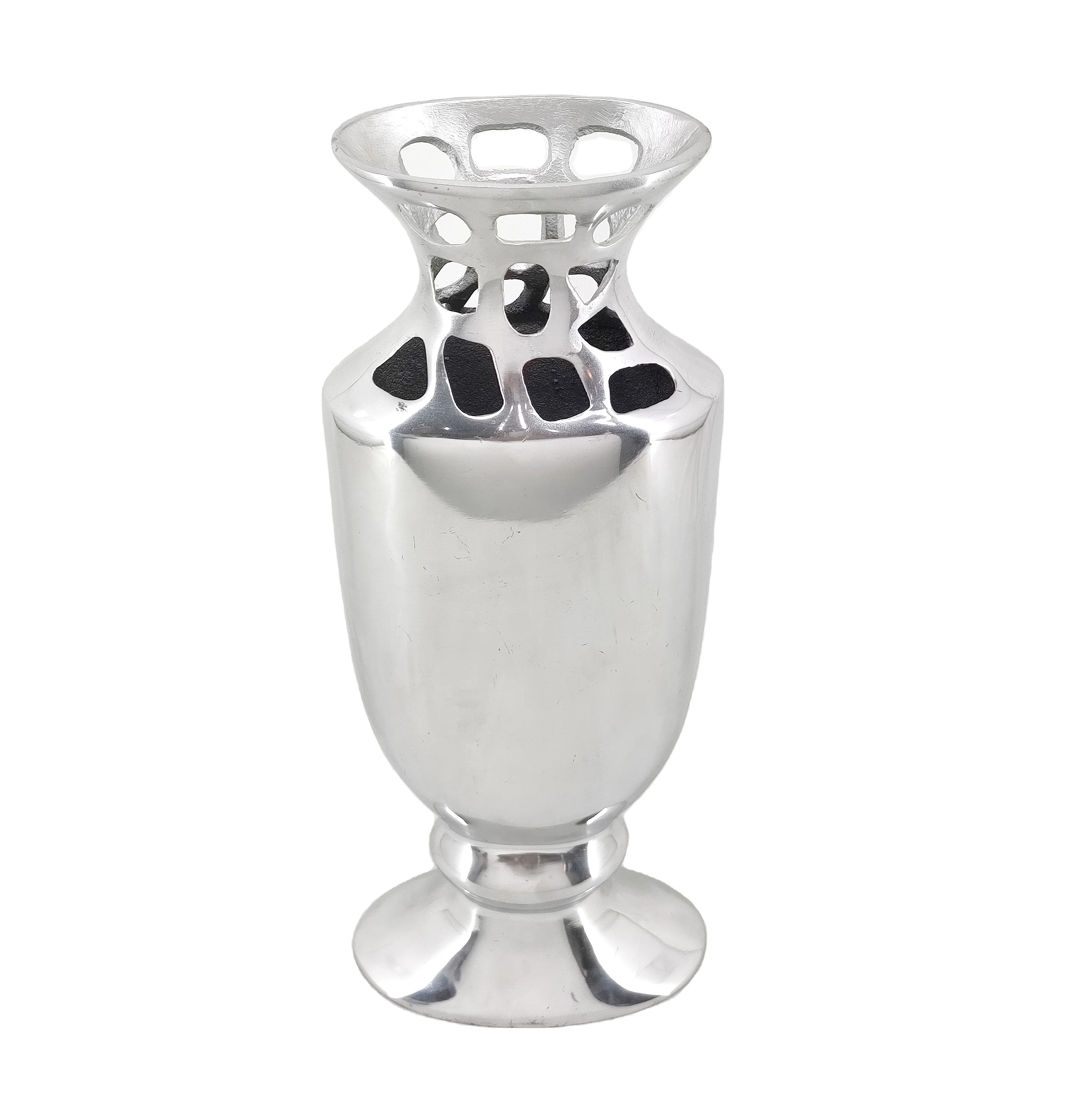 Aluminum Polished Flower And Door Vase Customize Vases For Home Decor