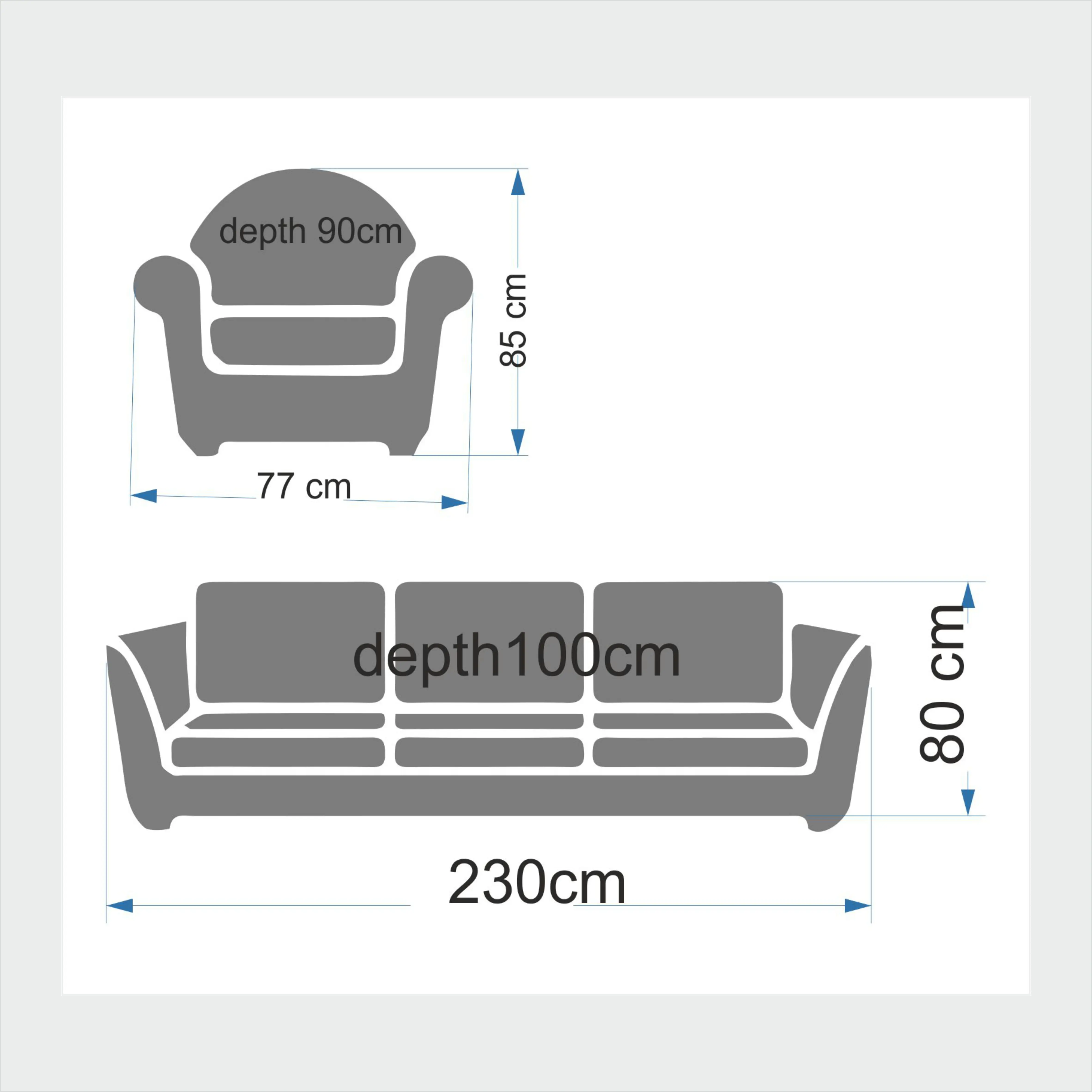 3+1 Sofa Set Modern Stylish Useful Comfortable Living Room Furniture