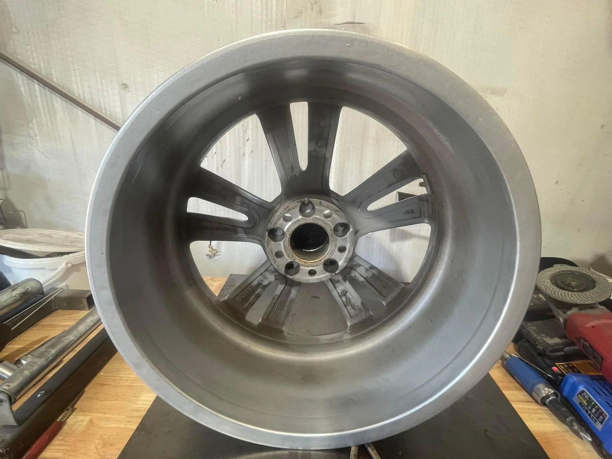 Rim after straightening Franklinton NC