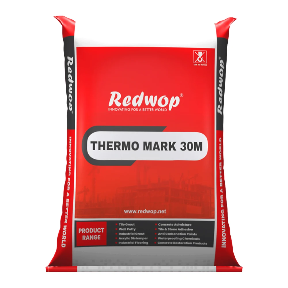 Red Layout Marking Powder High Strength THERMO MARK 30M Resin-Based Glass Beads Road Marking ...